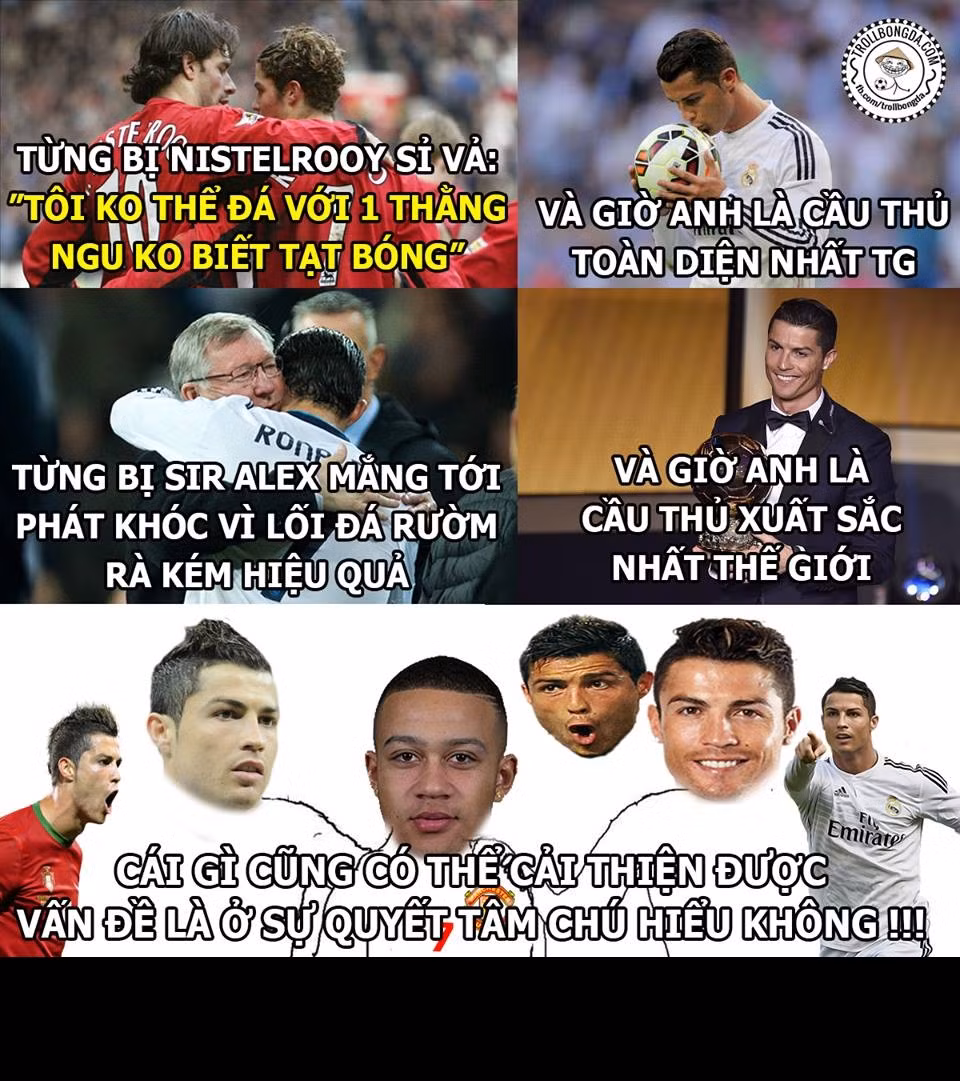 Cris Ronaldo bày chiêu cho Memphis Depay trở thành một huyền thoại tại Man United.