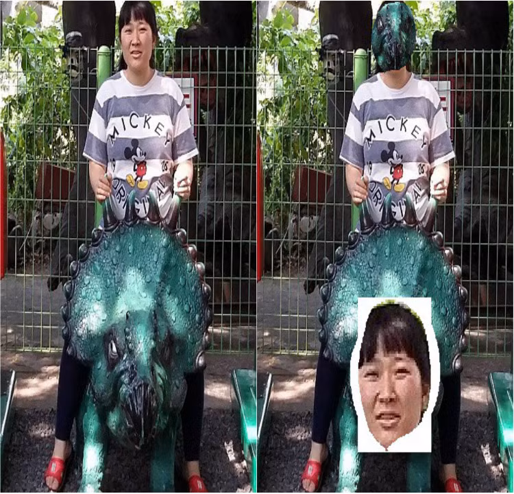 Mới đây, một cô gái đã chụp ảnh tạo dáng cưỡi khủng long và sau đó lên mạng nhờ dân mạng sửa ảnh để cho sắc nét và sinh động hơn.