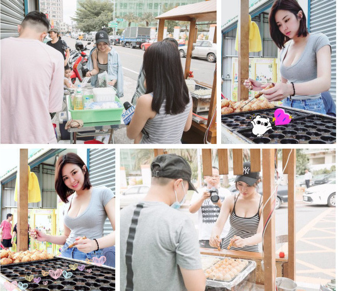 Những ngày gần đây, trên vỉa hè con phố Tân Trúc (thành phố lớn ở phía Bắc của Đài Loan), người ta đã quá quen với hình ảnh một quầy bán bánh nhỏ ven đường cứ xuất hiện hàng dài người đứng chờ mua.