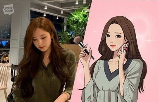 Tuy nhiên, khuôn mặt đẹp hoàn hảo kia không chỉ là tranh vẽ. Bởi vì, bất ngờ là nguyên mẫu của nhân vật lại chính là nữ họa sĩ Yaongyi.