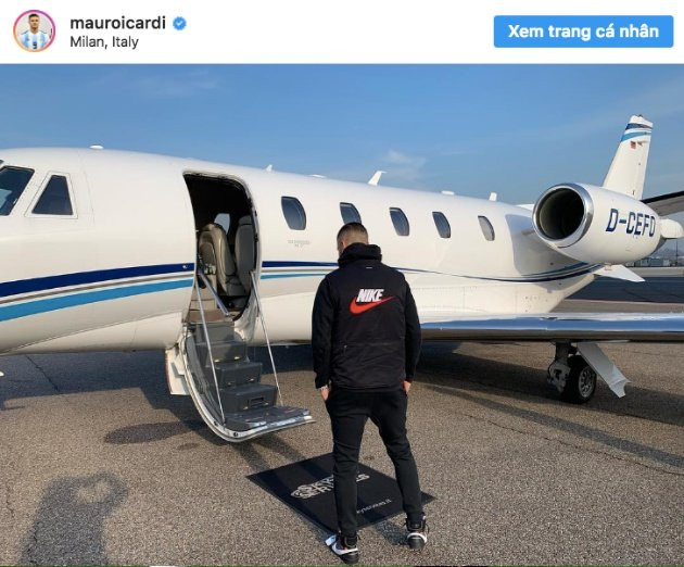 Mauro Icardi đã thúc đẩy tin đồn chuyển nhượng về mình sau khi lên máy bay riêng tới London, ở thời điểm các cuộc đàm phán gia hạn hợp đồng với Inter vẫn rất bế tắc.