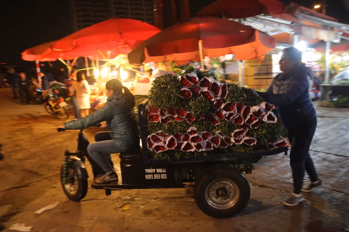 Có mặt tại chợ hoa Quảng Bá - Hà Nội thời điểm trước Ngày Phụ nữ Việt Nam 20/10, PV Kiến Thức cảm nhận được sự tấp nập của khu chợ hoa lớn nhất Thủ đô: Hàng trăm chuyến xe tấp nập vào đổ hàng trong khi kẻ bán người mua tấp nập, chuẩn bị cho ngày lễ 20/10 sắp đến.