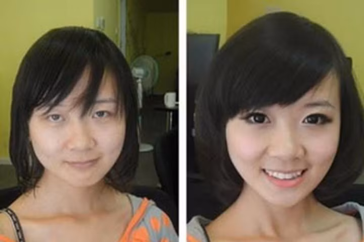 Thời đại công nghệ đã giúp các nàng rất lớn trong việc khoe những bức ảnh với gương mặt "hóa trang" trên mạng xã hội.