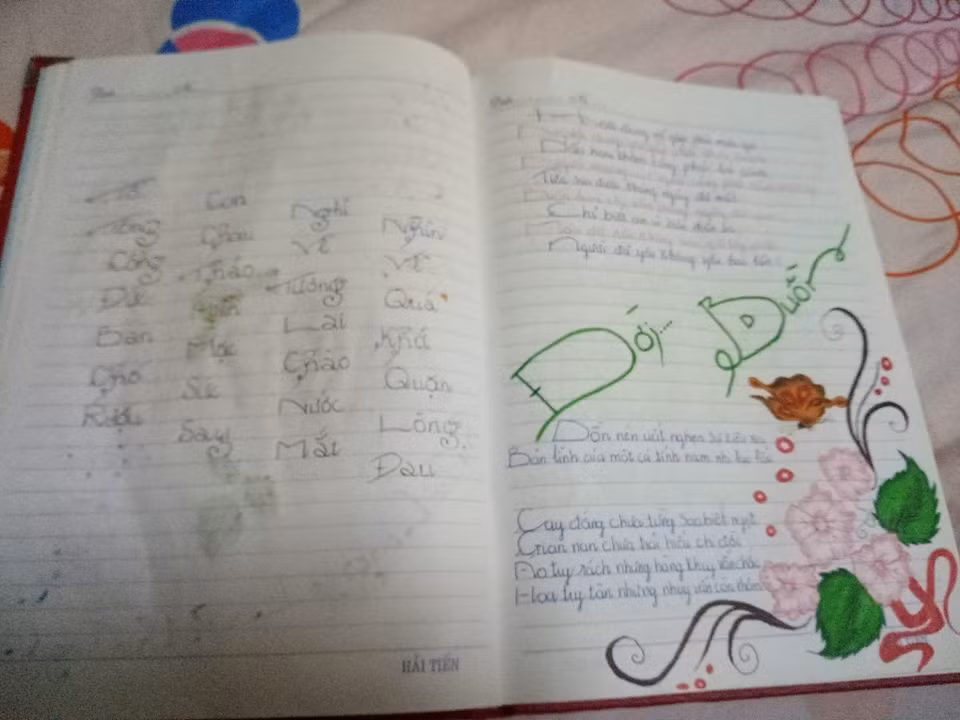 Bài đăng tâm sự về sở thích viết nhật kí của chàng trai 27 tuổi.