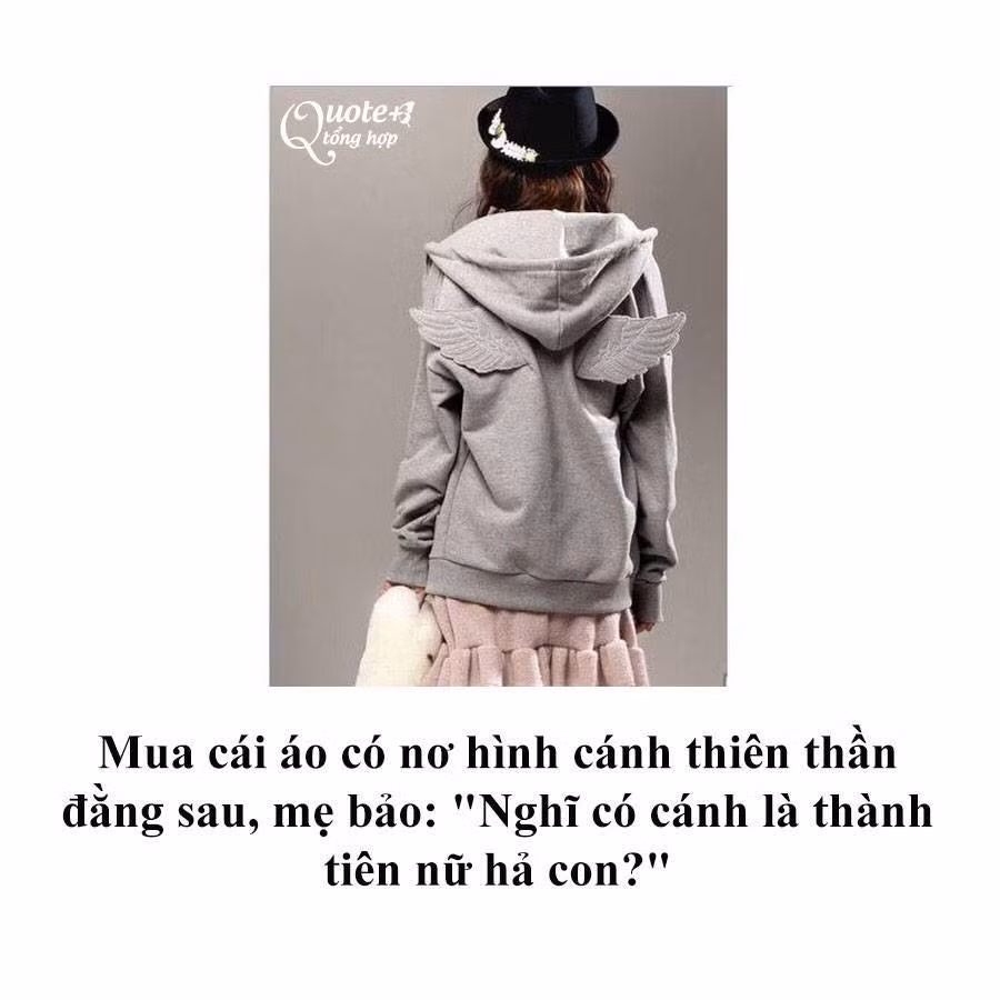 Mặc phong cách dễ thương thì các bạn trẻ nhận ngay câu nói từ mẹ: "Nghĩ có cánh là thành thiên nữ hả con".
