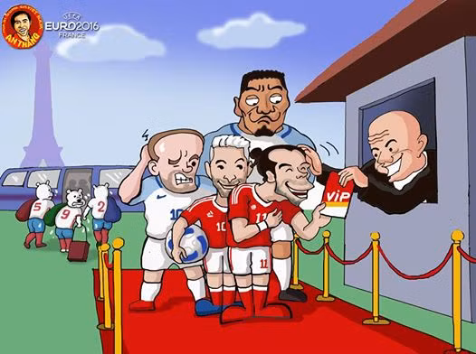 Sự xuất sắc của Bale đã giúp Xứ Wales vượt mặt ĐT Anh để có vị trí nhất bảng B và đồng thời loại những chú gấu Nga.