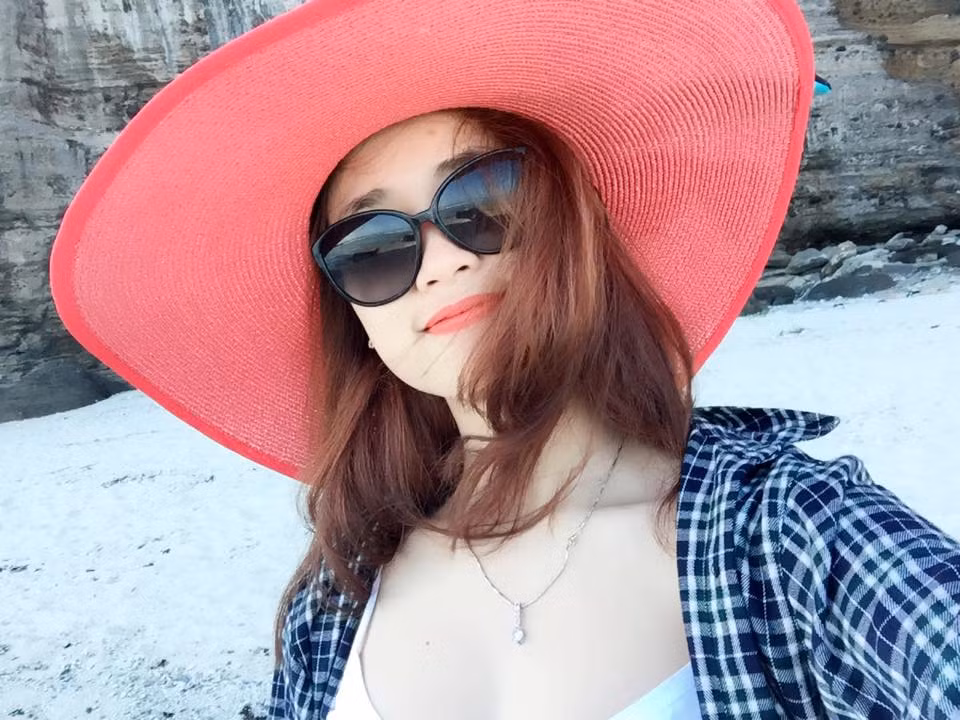 Cô bạn Minh Tâm trong một chuyến du lịch tại đảo Lý Sơn.