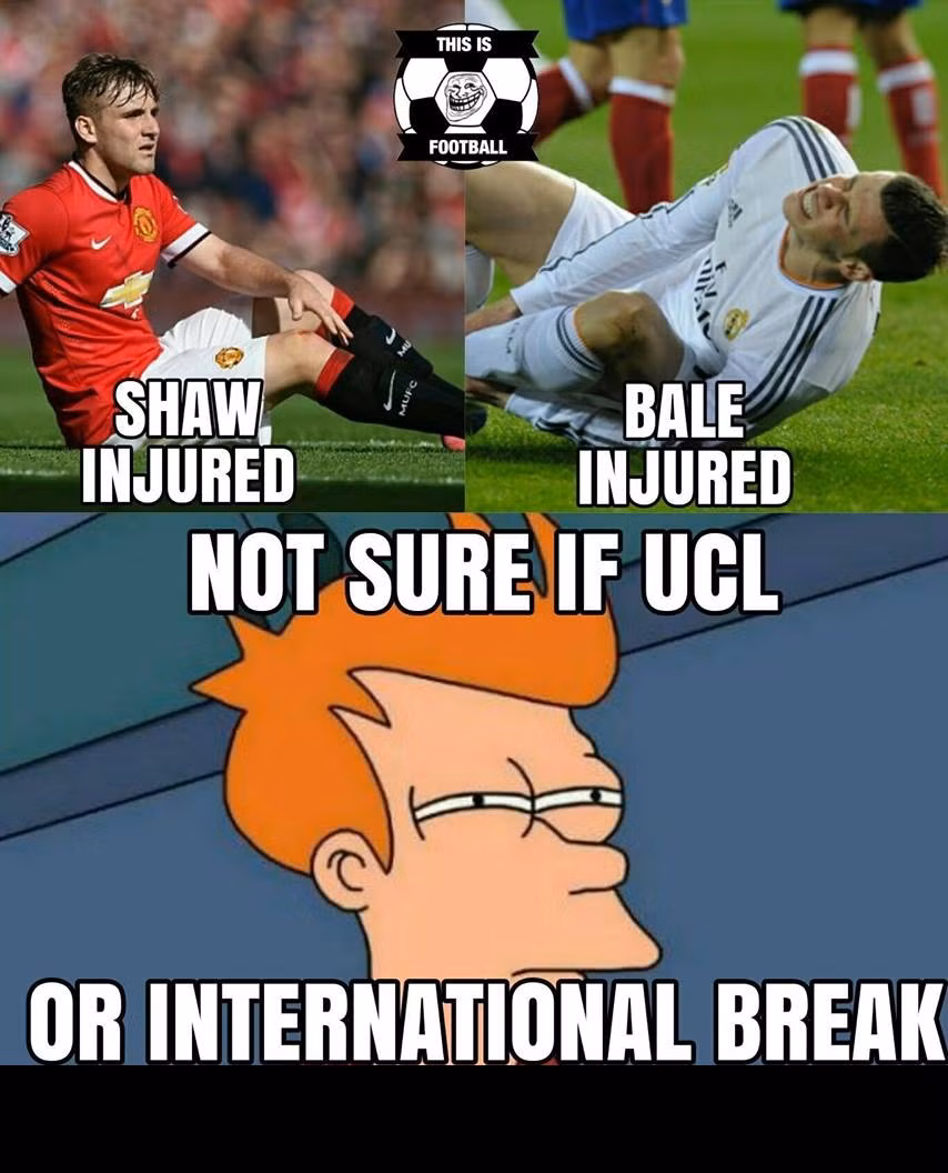 Ngay tại vòng đấu đầu tiên, UEFA Champions League đã chứng kiến rất nhiều chấn thương. Trong đó có những chấn thương nặng như Luke Shaw (Man United) hay Gareth Bale của Real Madrid. Nó chứng tỏ UEFA Champions League là một giải đấu rất khắc nghiệt.