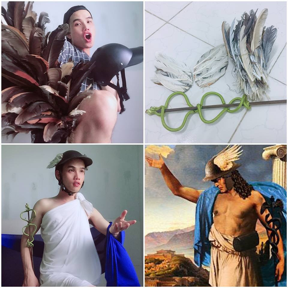 Thần Hermes phiên bản cosplay.