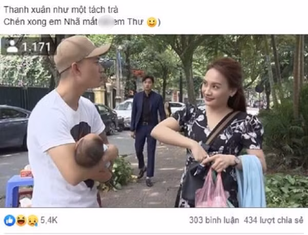 Cụ thể câu nói của Dương trong Về Nhà Đi Con là : "Thanh xuân như một tách trà... Ăn vài miếng bánh...hết bà thanh xuân"