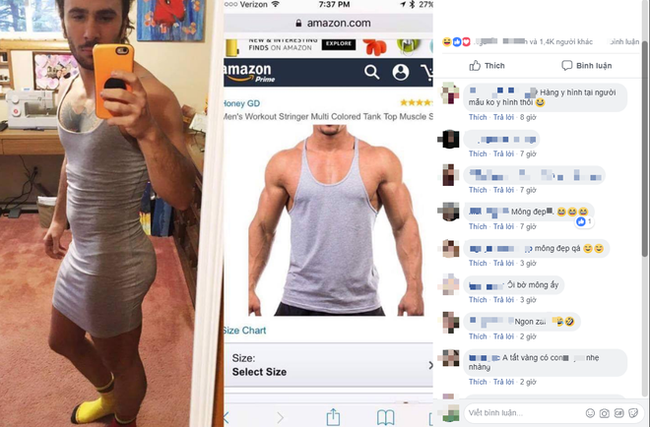 Nhất là việc mua hàng online nhận về sản phẩm không như hình minh họa không phải là chuyện xưa nay hiếm với hội chị em nhưng cánh mày râu giờ cũng trở thành nạn nhân của kiểu mua hàng này.