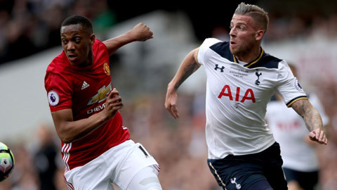 Chuyển nhượng cầu thủ từ Lon Don, Tottenham đẩy Alderweireld sang MU, lấy về Martial để bổ sung hàng công của mình.
