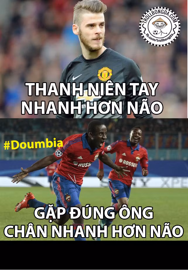 De Gea được biết đến là một thủ môn tay nhanh hơn não. Nhưng đêm qua, thủ môn này đã phải gặp đối thủ chân nhanh hơn não.