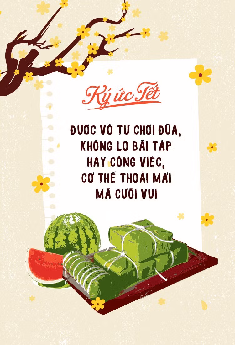 Với nhiều bạn trẻ Tết là ngày nghỉ thực sự mà không phải lo bài vở, công việc.