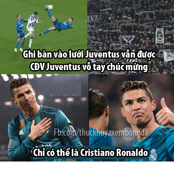 Bức ảnh chế Ronaldo chinh phục được cả đã được nhiều dân mạng đăng tải để xóa đi sự nghi ngờ tài năng với siêu sao người Bồ Đào Nha.