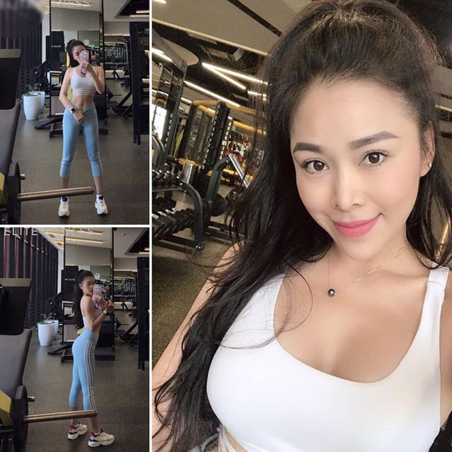 Nhiều người gọi Thu Hằng là "hot girl phòng gym” bởi cô sở hữu body chuẩn không thua gì người mẫu, đặc biệt là vòng 3 gợi cảm.