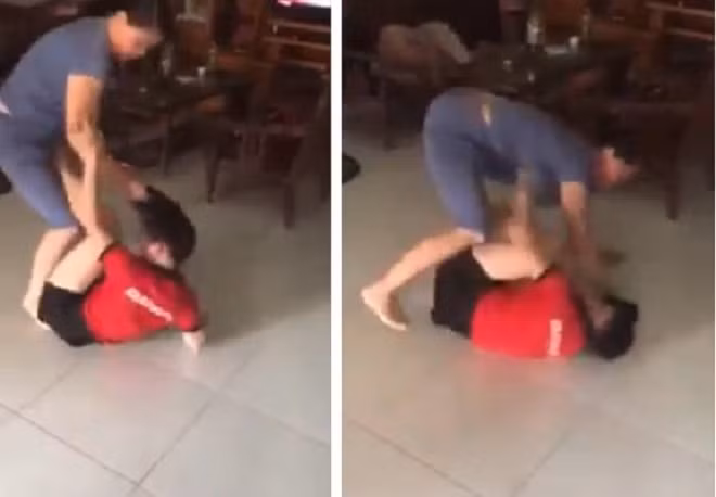 Xon xao clip me chong va con dau lao vao danh nhau chui boi loan