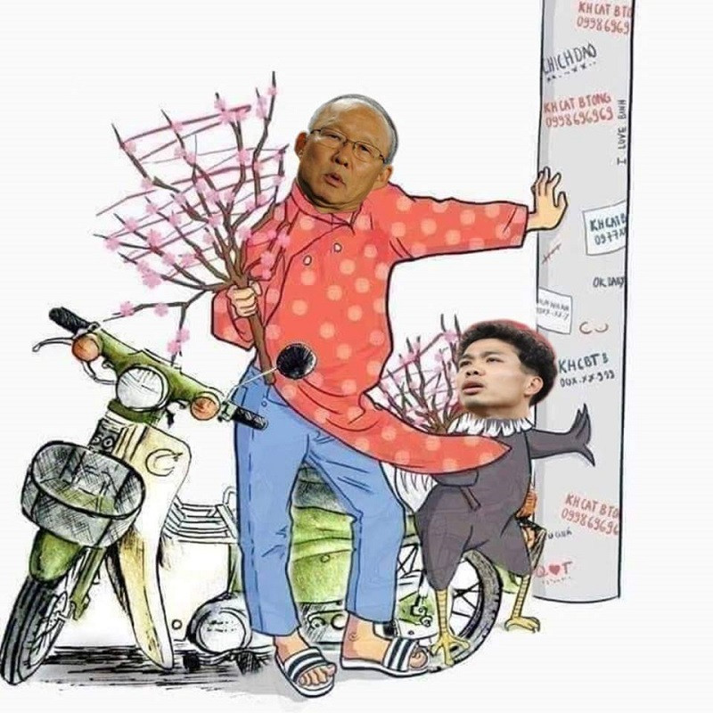 Việc lọt vào tứ kết của đội tuyển Việt Nam mang đến nguồn cảm hứng chế ảnh cho cộng đồng mạng.