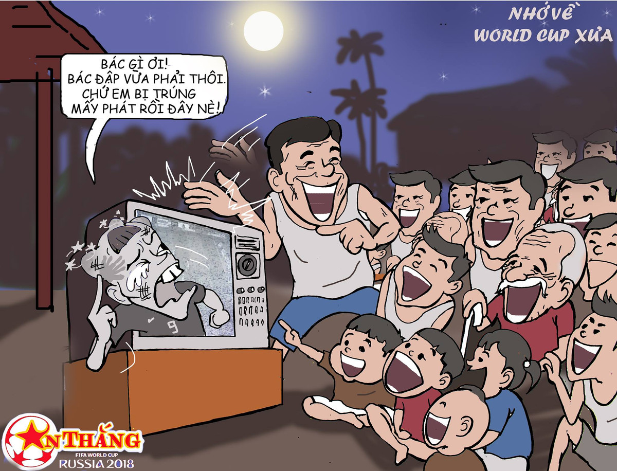 Họa sĩ An Thắng, chủ nhân của những bức hí họa World Cup từng chia sẻ PV Kiến Thức rằng anh tạo ra những sản phẩm của mình phần lớn vì đam mê và trong đó nó gửi gắm rất nhiều tình cảm của anh dành tặng cho những người xem.