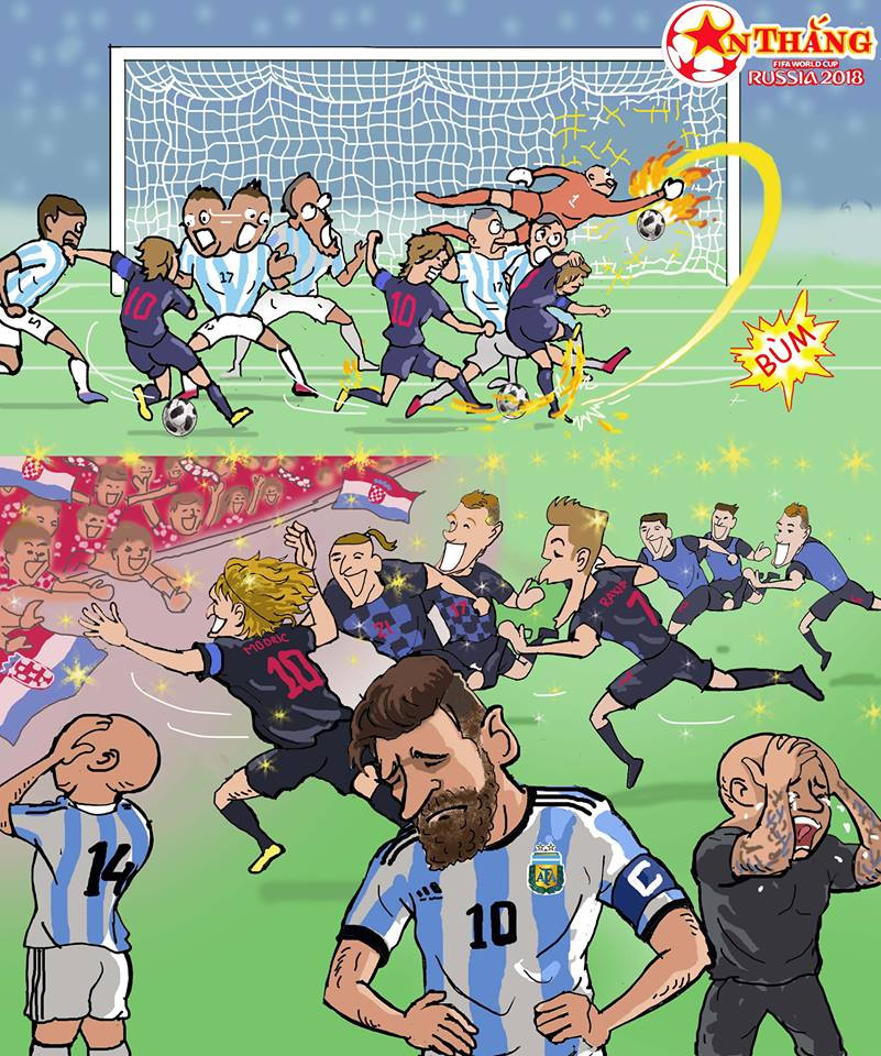 Croatia gieo sầu cho Messi và các đồng đội.