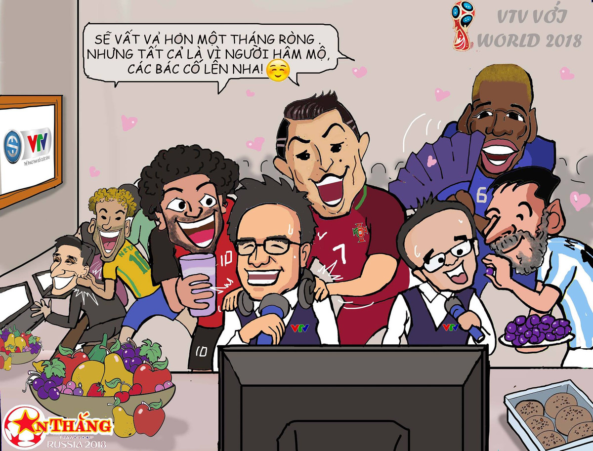 Với những nét vẽ hết sức chân thật, nghệ sĩ chuyên vẽ tranh thể thao này đã "thêm lửa" cho một mùa World Cup đang diễn ra trên đất Nga.