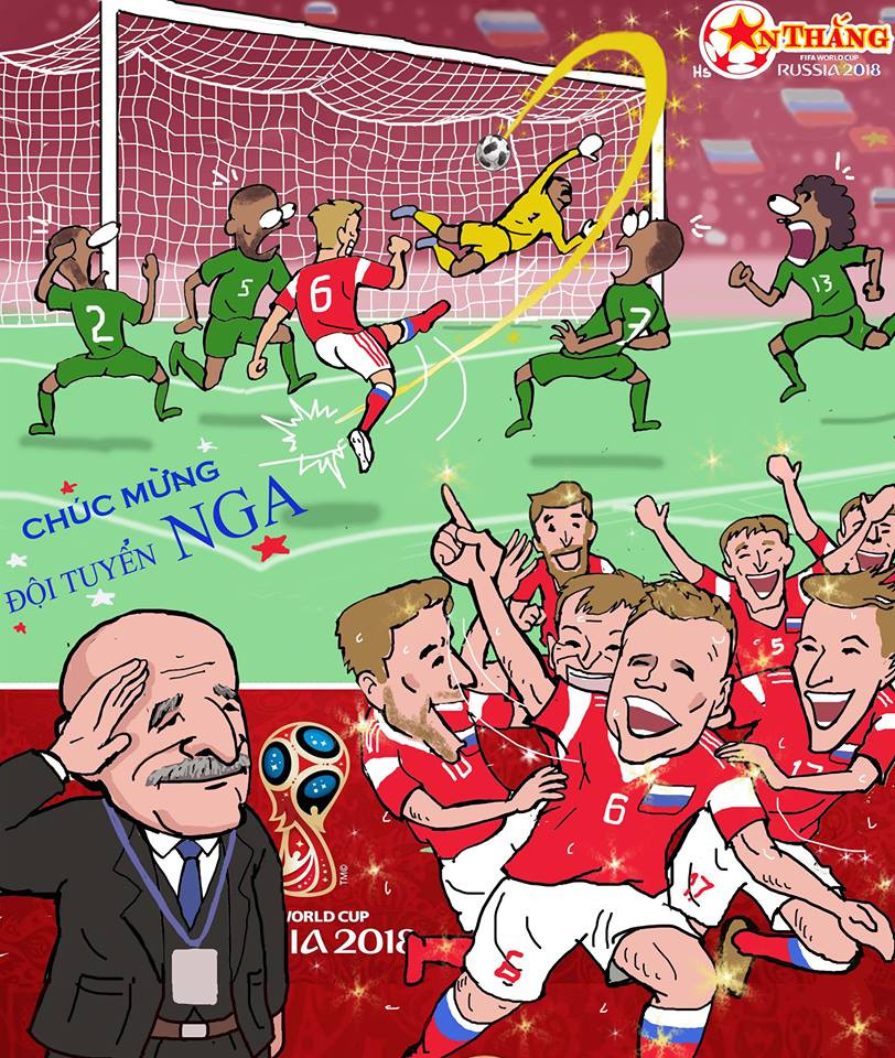 Đội chủ nhà World Cup 2018 - Nga đang bay cao bằng sự lão làng của HLV Stanislav Cherchesov.