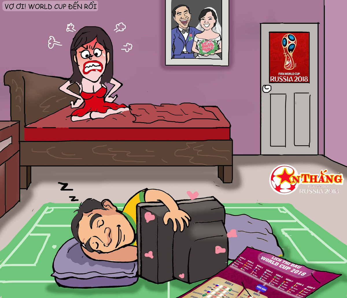 Chính từ tình yêu của mình với môn thể thao vua, họa sĩ An Thắng đã cho ra những bức ảnh vô cùng đặc sắc.