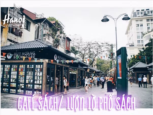 Dù mới được khai trương nhưng phố sách 19/12 là điểm đến cho các bạn trẻ mê sách vào những buổi cuối tuần. Ảnh sử dụng trong bài: Check in Hà Nội