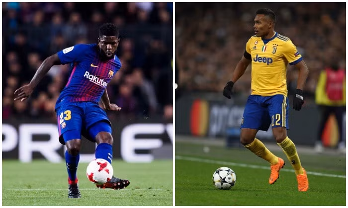 Theo tờ The Times, HLV Jose Mourinho đang muốn củng cố hàng phòng ngự ngay trong kỳ chuyển nhượng hè này bằng hai cái tên đó là Umtiti và Sandro. Ảnh: The Times