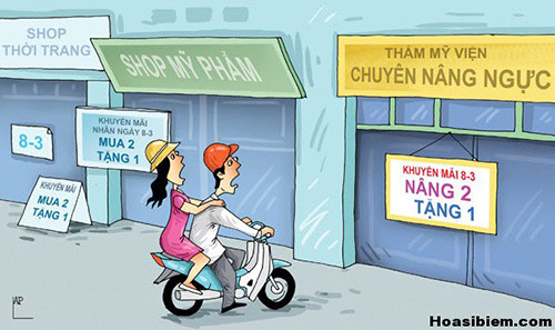 Dịch vụ ngày Quốc tế phụ nữ cũng được rất nhiều người nhắc tới.