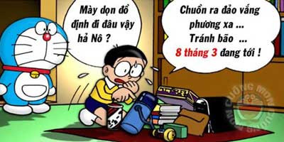 Còn với cánh mày râu, họ sẽ đi trốn để tránh cơn bão "đòi quà" ngày Quốc tế phụ nữ.