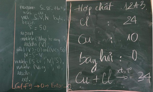 Bên cạnh cách viết sĩ số giống phim cổ trang, các bạn học sinh còn áp dụng ngay cả những bài học tiếp thu được để cho ra những bức ảnh bá đạo mà người trong "ngành" mới hiểu.