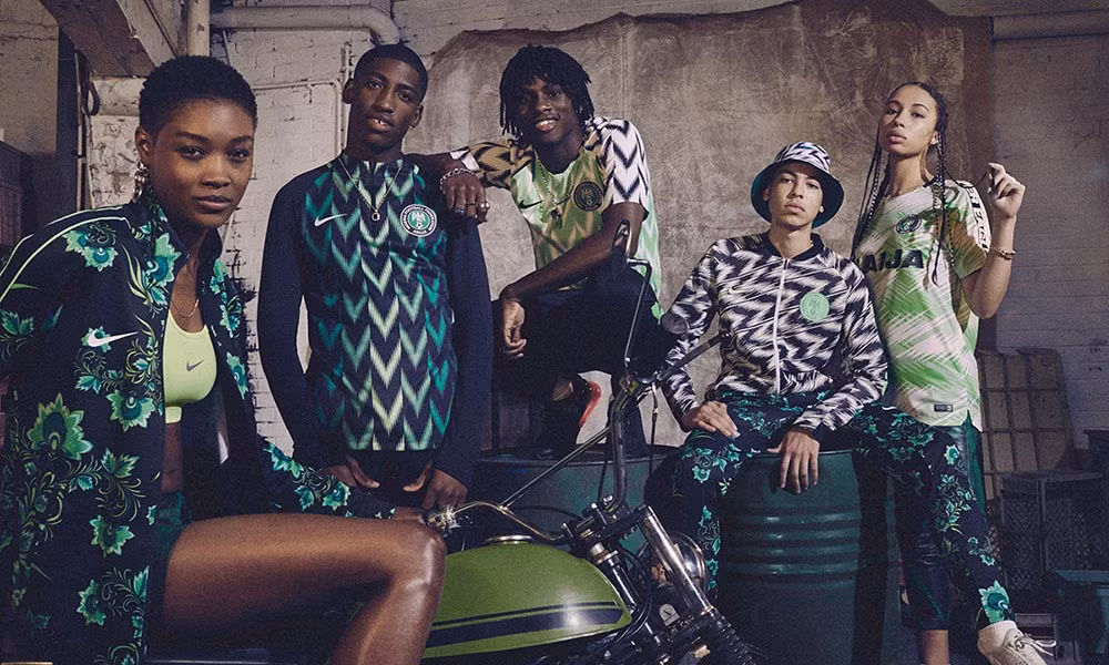 Toàn bộ những mẫu áo trong bộ thiết kế thời trang dành cho ĐT Nigeria tham dự World Cup 2018.