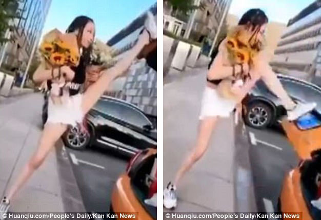 Để tham gia trào lưu phản cảm này, các cô gái ăn mặc thời trang đã thi nhau dùng kỹ thuật khác nhau để hoàn thành thử thách này. Nhưng đa phần chỉ xoạc chân và bước thật dài chân để đóng được cốp xe