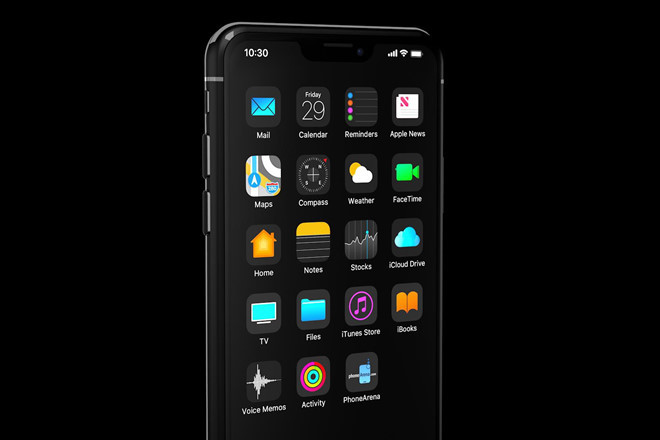 Khi bật Dark Mode, giao diện của máy sẽ chuyển sang nền đen. Tính năng này giúp người dùng có thể sử dụng điện thoại dễ dàng hơn trong điều kiện ban đêm. Đồng thời, nó cũng giúp iPhone tiết kệm pin hơn.