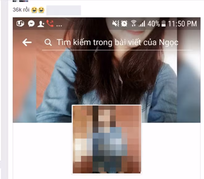 Một số bạn bè còn tranh thủ chụp màn hình, cập nhật con số người theo dõi Facebook của P.N kể từ khi đăng clip. Theo đó, chỉ sau một giờ, số người theo dõi nữ sinh Nghệ An tăng lên hơn 1.000, một tiếng nữa đã là 3.600 trước khi bị tạm khóa.