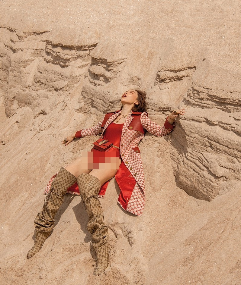 Không phải gương mặt xinh xắn hay body nóng bỏng, gu thời trang của hot girl sinh năm 1996 nhanh chóng bị dân mạng mang ra "mổ xẻ".