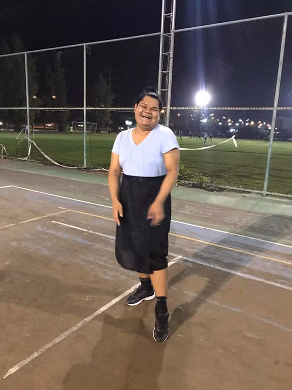 Hình ảnh của Happy Polla khi không photoshop được cô nàng đăng tải trên trang cá nhân cách đây chưa lâu. Nó hoàn toàn khác xa với bức ảnh mới được đăng tải cách đây vài giờ.