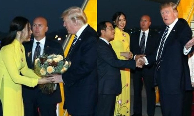 Phạm Ngọc Hà My chính là nữ sinh đã tặng hoa cho tổng thống Trump khi ông vừa đáp chuyến từ Đã Nẵng bay xuống sân bay Tân Sơn Nhất để bắt đầu chuyến thăm chính thức Việt Nam.