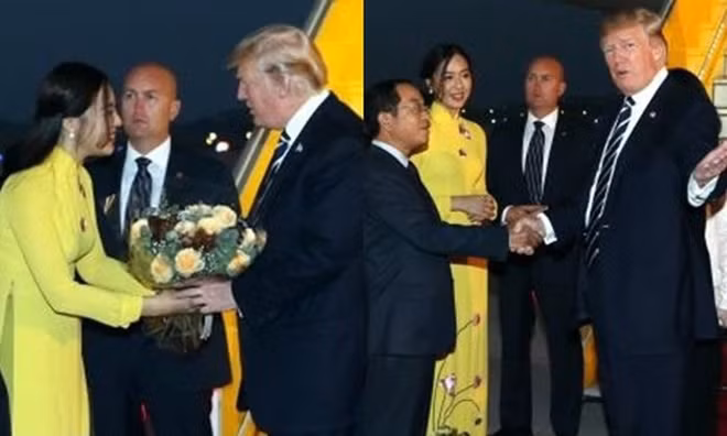 Phạm Ngọc Hà My chính là nữ sinh đã tặng hoa cho tổng thống Trump khi ông vừa đáp chuyến từ Đã Nẵng bay xuống sân bay Tân Sơn Nhất để bắt đầu chuyến thăm chính thức Việt Nam.