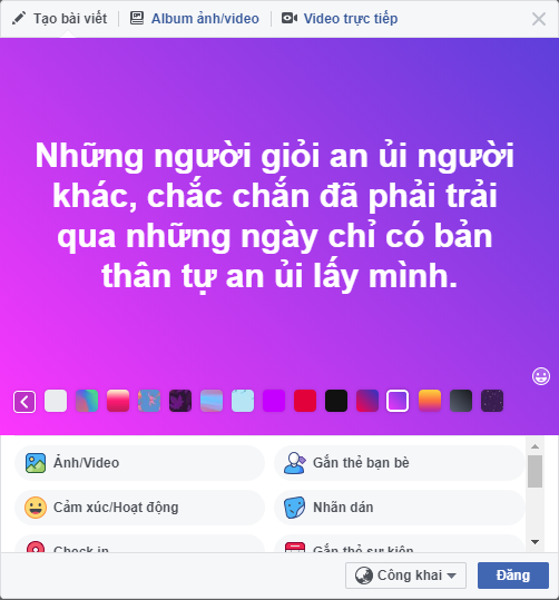 Có những câu triết lý khá sâu xa nhưng lại có những câu status vô cùng đơn giản nhưng khá ý nghĩa.