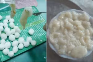 Việc quá tay khiến vỏ bánh và nhân bên trong bị nhão nhoét là điều mà không ít bạn đã gặp phải khi làm bánh trôi nước Tết Hàn Thực.