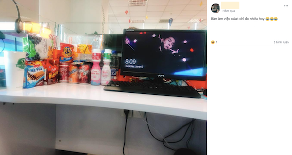 Có lẽ không chỉ có cô gái này mà còn rất nhiều dân công sở khác cũng làm cách tương tự để có thể giải quyết cơn đói nhất là cuối chiều.