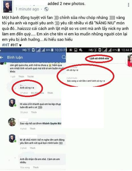 Chia sẻ trên một nhóm kín, cô gái có tên Hà Thu - người yêu tin đồn của thủ môn dự bị Văn Hoàng không chỉ coi thường quà của fan mà còn mạnh miệng phát ngôn "Bóc xong anh vứt liền rồi em, anh có người yêu rồi!" khi fan hỏi mở quà của tụi em chưa? dành cho thủ môn U23 Việt Nam này.