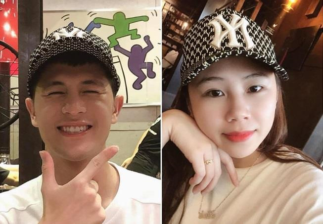 Tối 28/7, nhiều dân mạng phát hiện Trang "Heo" và Đình Trọng cùng đăng ảnh chụp với mũ đôi. Tuy nhiên, cô nàng nhanh chóng xóa đi khi bị nhiều người bạn, trong đó có trung vệ Bùi Tiến Dũng và vợ chưa cưới Khánh Linh bình luận trêu chọc.