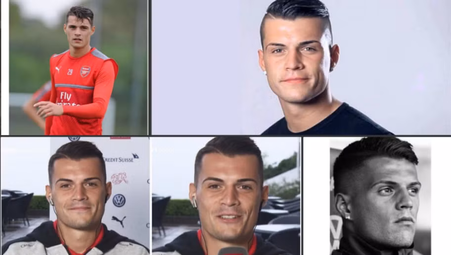 Khuôn mặt đầy nam tính, cộng thêm mái đầu under cut hình chữ Victory càng khiến Granit Xhaka ăn điển hơn trong mắt các fan nữ của CLB Arsenal.