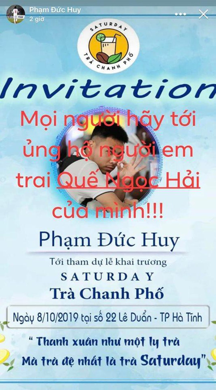 Không chỉ chăm kinh doanh, vợ đội trưởng đội tuyển Việt Nam còn biết nắm bắt thời cơ tốt khi cơn sốt trà chanh đang quay trở lại.