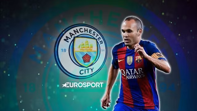 Pep tính rủ Iniesta về Man City: Nguồn tin từ Calciomercato.com cho hay, Pep đã gọi điện cho Iniesta rủ anh về Etihad. Là một trong những học trò xuất sắc nhất, góp phần làm nên thành công vang dội trong 4 năm trị vì tại Barca, nay Pep muốn làm việc cùng "ong thợ" tài ba này một lần nữa, dù anh không còn ở đỉnh cao phong độ. Ảnh: Euro Sport