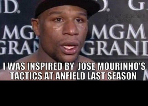 HLV Mourinho của Chelsea đã dạy cho Mayweather chiến thuật phòng ngự phản công của ông và nó đã giúp tay đấm đến từ nước Mỹ giành chiến thắng trước người hùng đến từ châu Á là Manny Pacquiao.