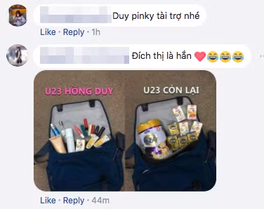 Dân mạng chế ảnh Duy Pinky đã lây lan căn bệnh làm đẹp cho các cầu thủ U23 Việt Nam.